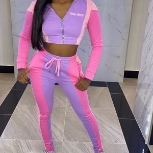 Two piece sweat suit